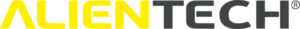 Yellow and Black Alientech logo
